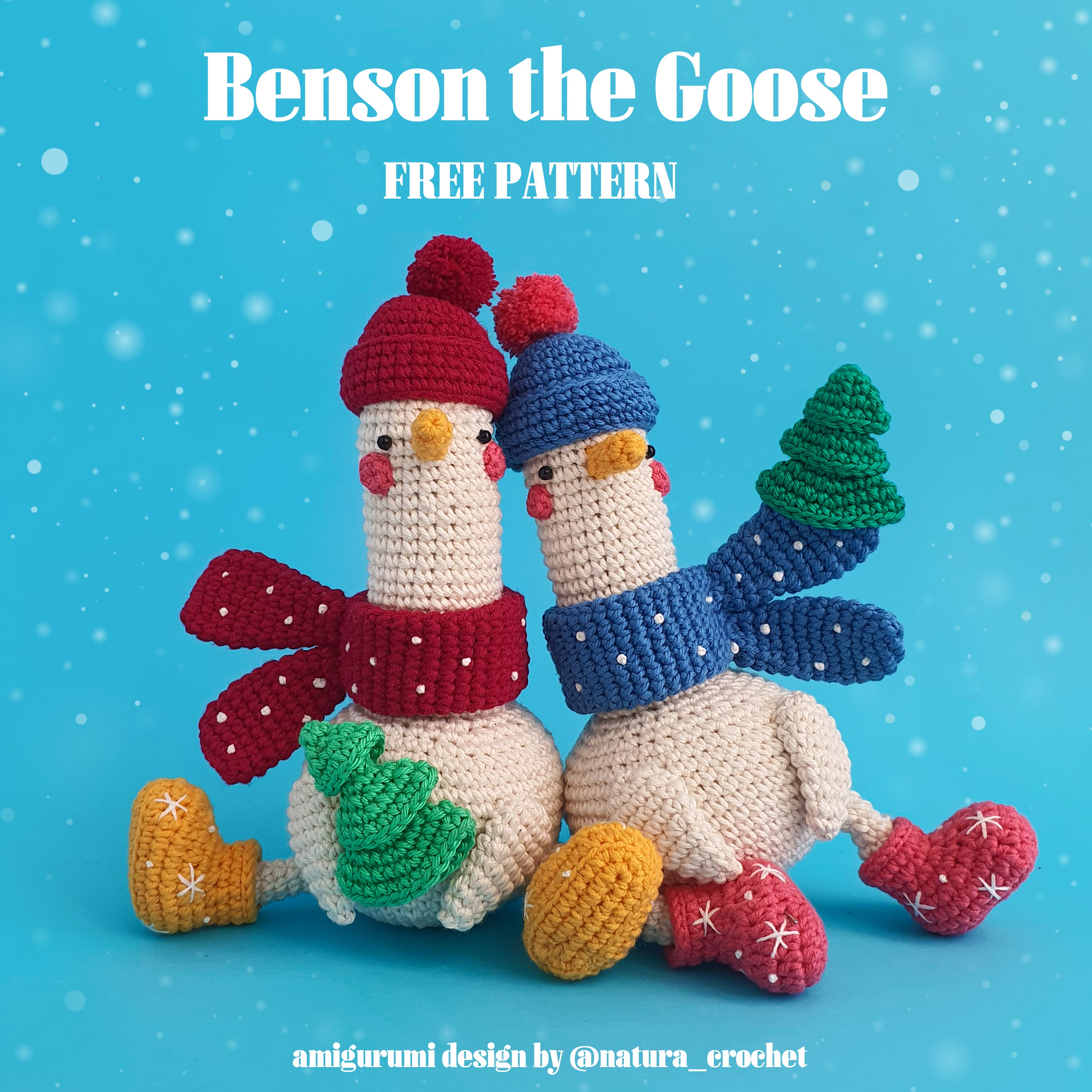Benson the Goose Crochet Pattern | Free Amigurumi PDF